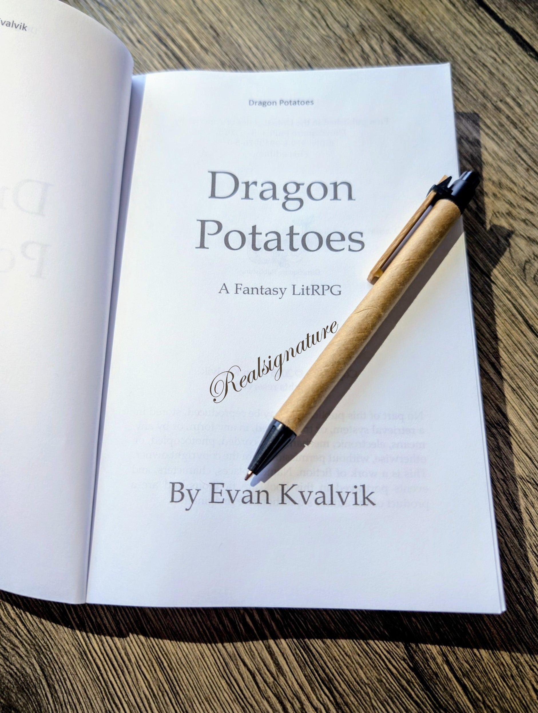 Signed Copy of Dragon Potatoes