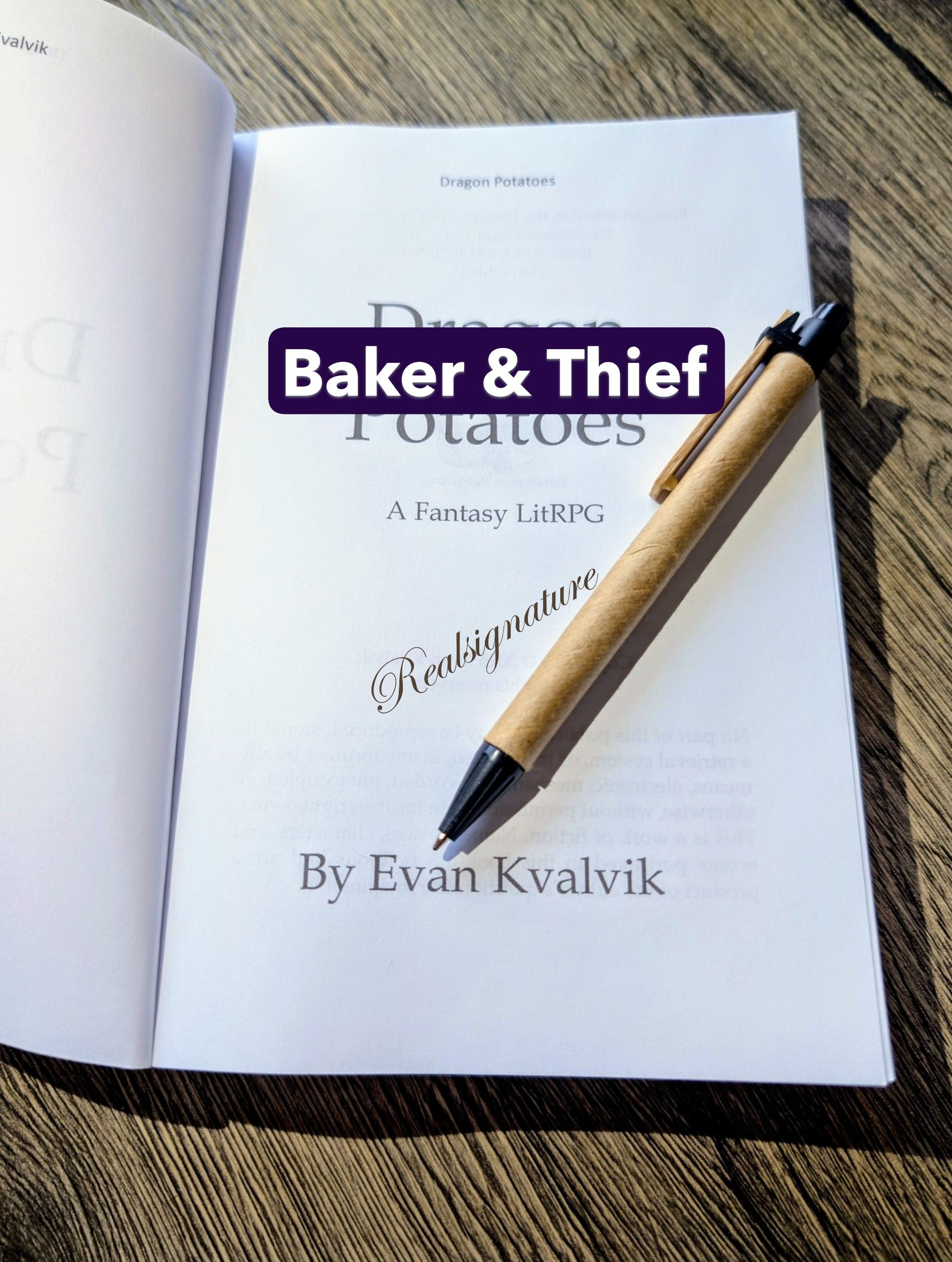 Signed Copy of Baker & Thief